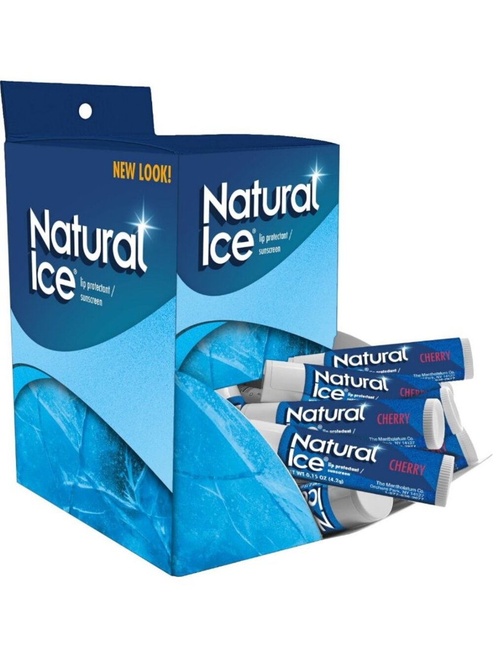Cherry Flavor Medicated Lip Balm with SPF 15 - 48 Count, Moisturizing & Soothing
